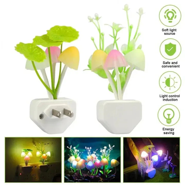 Mushroom LED Night Light – Soft, Colorful, and Energy-Saving Glow - Power World