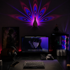 3D LED Peacock Projection Lamp – 12 Color Modes