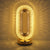 Luxury Oval Crystal Table Lamp with (3 Colors Mode) - Rechargeable