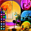 Modern RGB Sunset Projection Lamp – 16 Colors | Remote Control