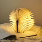 3D LED Foldable Book Lamp – 3 Color Modes – USB Rechargeable