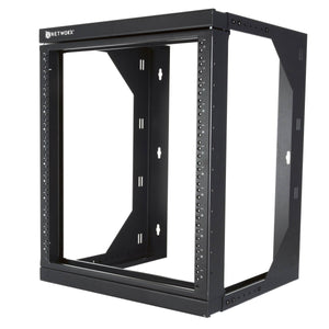 Networx WMR-S301-18U 18U Adjustable Depth Open Frame Swing Out Wall Mount Rack - 301 Series, Flat Packed